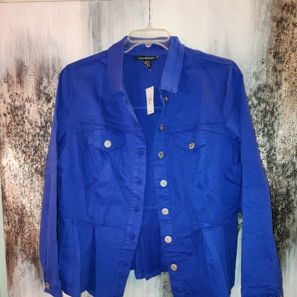 BNWT Royal Blue Denim Jacket,  Sz 18/20 - Picture 1 of 5